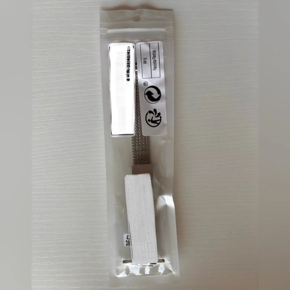 Silver Metal Strap Suitable For 38/40/41mm Smart Watch